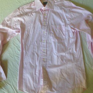 Mens Hickey Freeman pink dress shirt , new